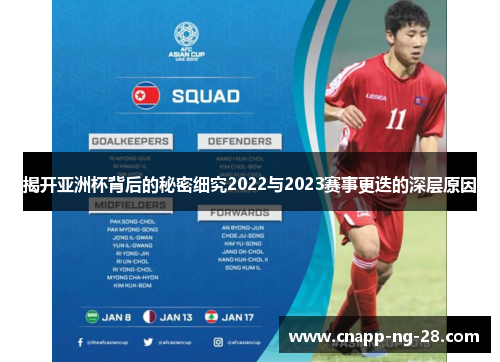 揭开亚洲杯背后的秘密细究2022与2023赛事更迭的深层原因